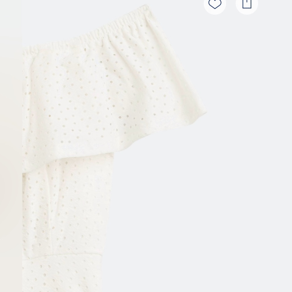 White Ruffled Off-Shoulder Sundress - Picture 3 of 3